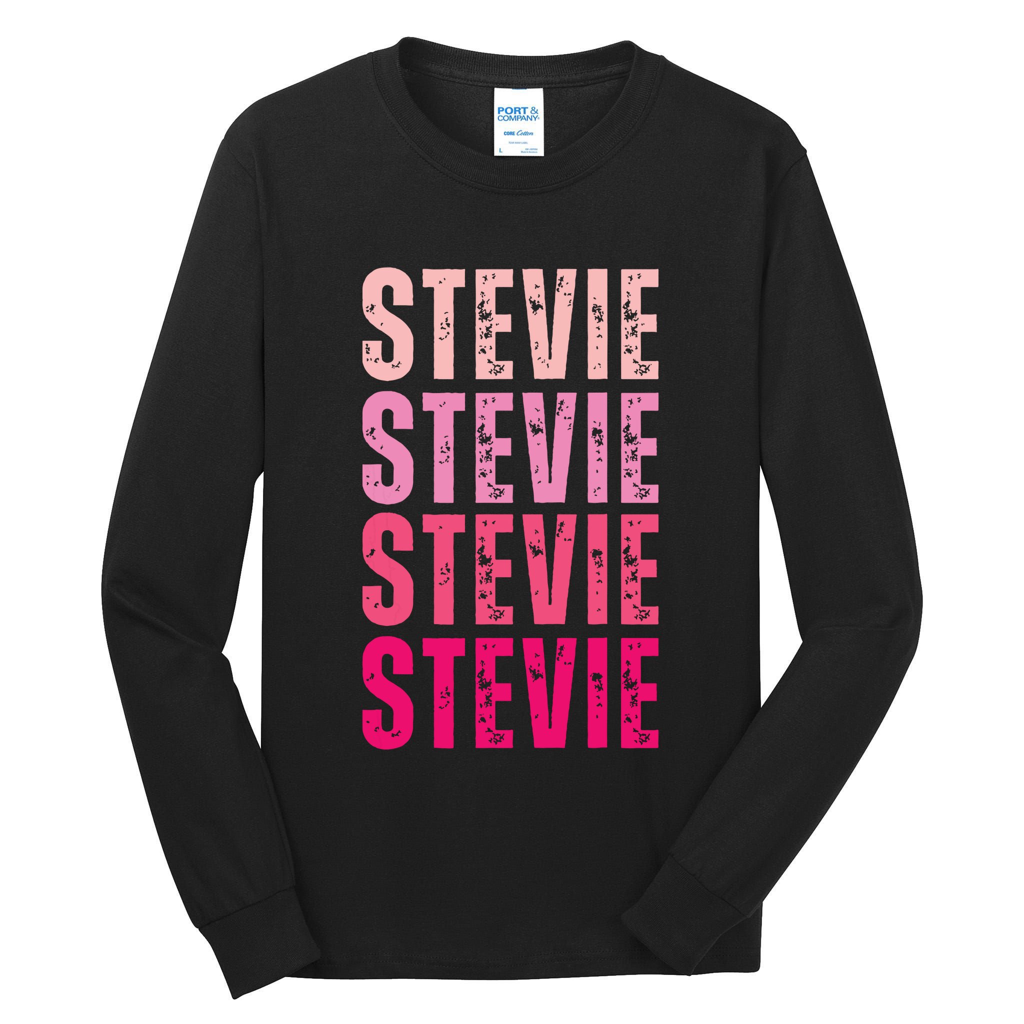 I Love Stevie First Name Funny Stevie Tall Long Sleeve T-Shirt