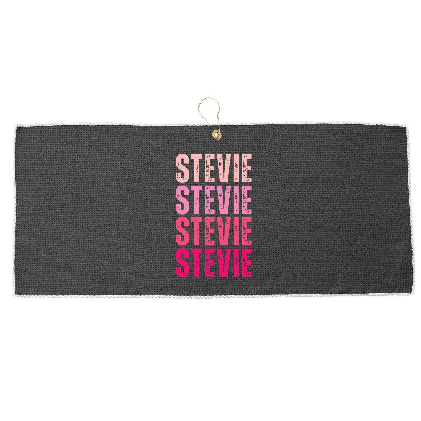 I Love Stevie First Name Funny Stevie Large Microfiber Waffle Golf Towel