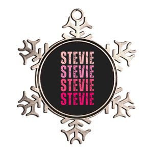 I Love Stevie First Name Funny Stevie Metallic Star Ornament