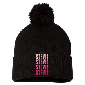 I Love Stevie First Name Funny Stevie Pom Pom 12in Knit Beanie