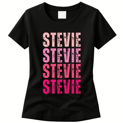 I Love Stevie First Name Funny Stevie Womens T-Shirt