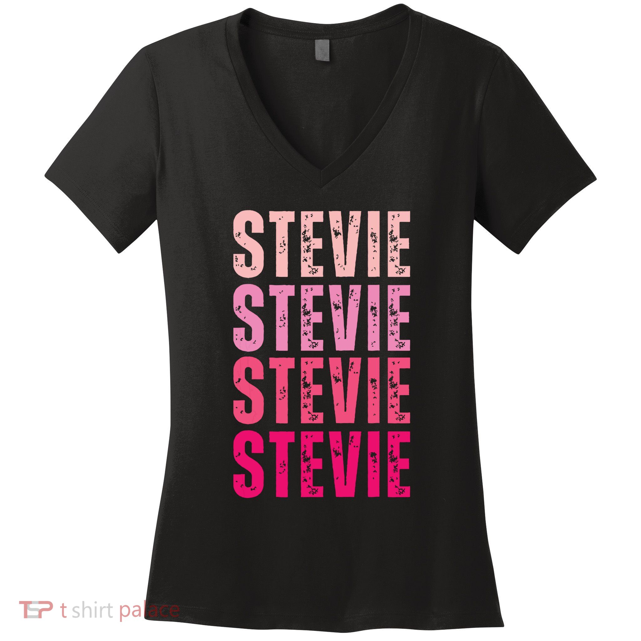 I Love Stevie First Name Funny Stevie Women's V-Neck T-Shirt