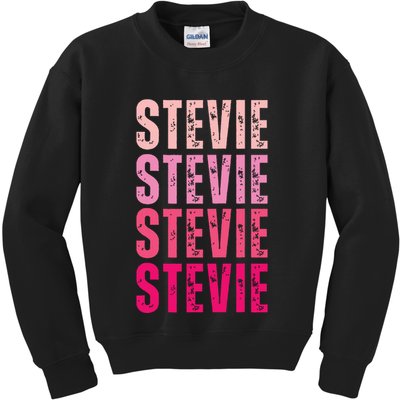 I Love Stevie First Name Funny Stevie Kids Sweatshirt