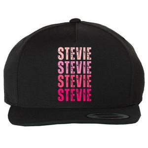 I Love Stevie First Name Funny Stevie Wool Snapback Cap