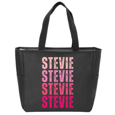 I Love Stevie First Name Funny Stevie Zip Tote Bag