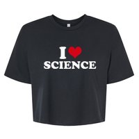 I Love Science Bella+Canvas Jersey Crop Tee