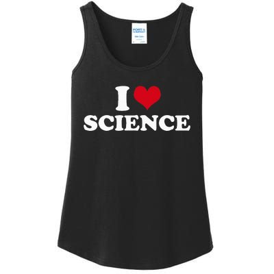 I Love Science Ladies Essential Tank