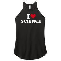 I Love Science Women's Perfect Tri Rocker Tank