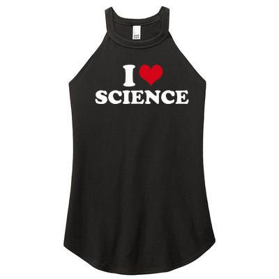 I Love Science Women's Perfect Tri Rocker Tank