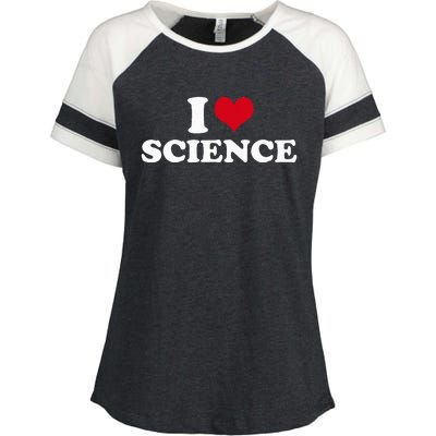 I Love Science Enza Ladies Jersey Colorblock Tee