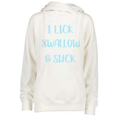 I Lick Salt Swallow Tequila Suck Lime Funny Mexican Ing Gift Womens Funnel Neck Pullover Hood