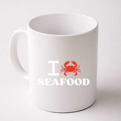 I Love Seafood Crab Shellfish National Seafood Month Gift Coffee Mug