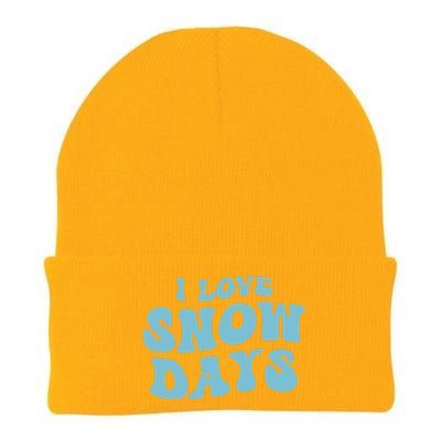 I Love Snow Days Snow Day Supporter Snow Lover Teacher Gift Knit Cap Winter Beanie