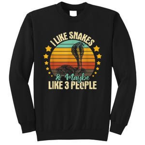 I Like Snakes & Maybe Like 3 People Snake Reptile Love Sweatshirt