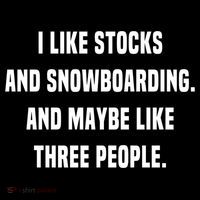 I Like Stocks And Snowboarding Funny Day Trader Stock Market Gift Flexfit Unipanel Trucker Cap