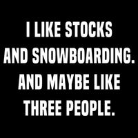 I Like Stocks And Snowboarding Funny Day Trader Stock Market Gift Bucket Hat