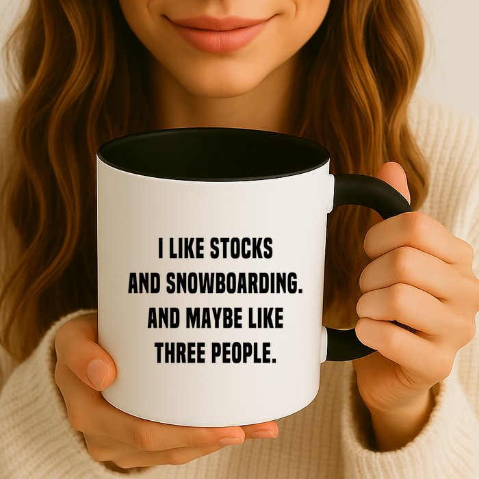 I Like Stocks And Snowboarding Funny Day Trader Stock Market Gift Mug
