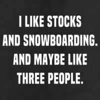I Like Stocks And Snowboarding Funny Day Trader Stock Market Gift Microfiber Hand Towel