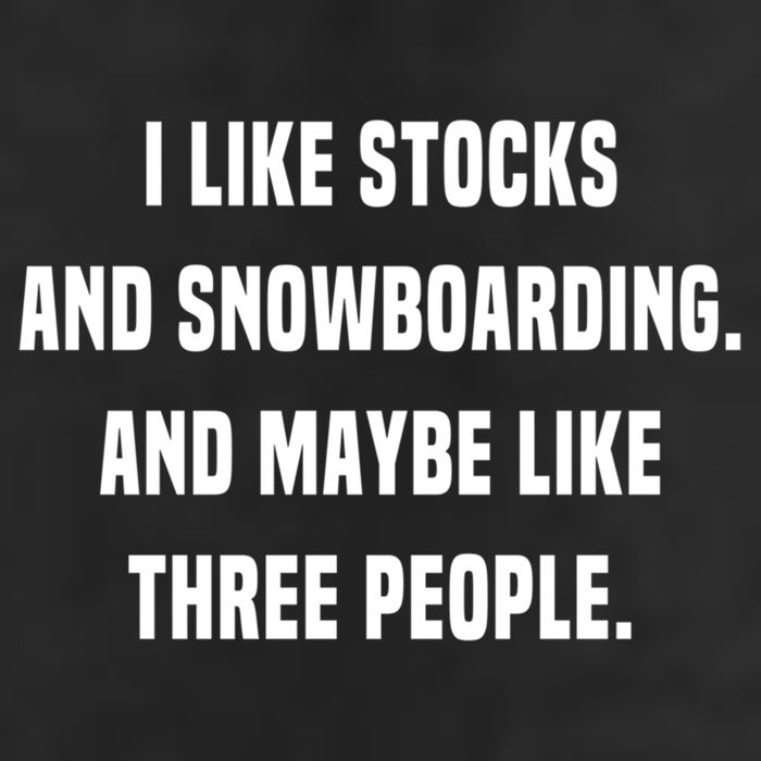I Like Stocks And Snowboarding Funny Day Trader Stock Market Gift Microfiber Hand Towel