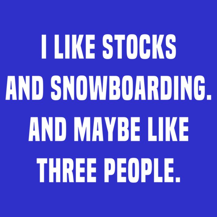 I Like Stocks And Snowboarding Funny Day Trader Stock Market Gift 16 in Basic Backpack