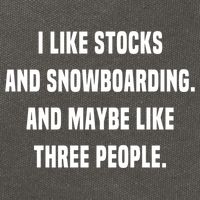 I Like Stocks And Snowboarding Funny Day Trader Stock Market Gift Cotton Canvas Backpack
