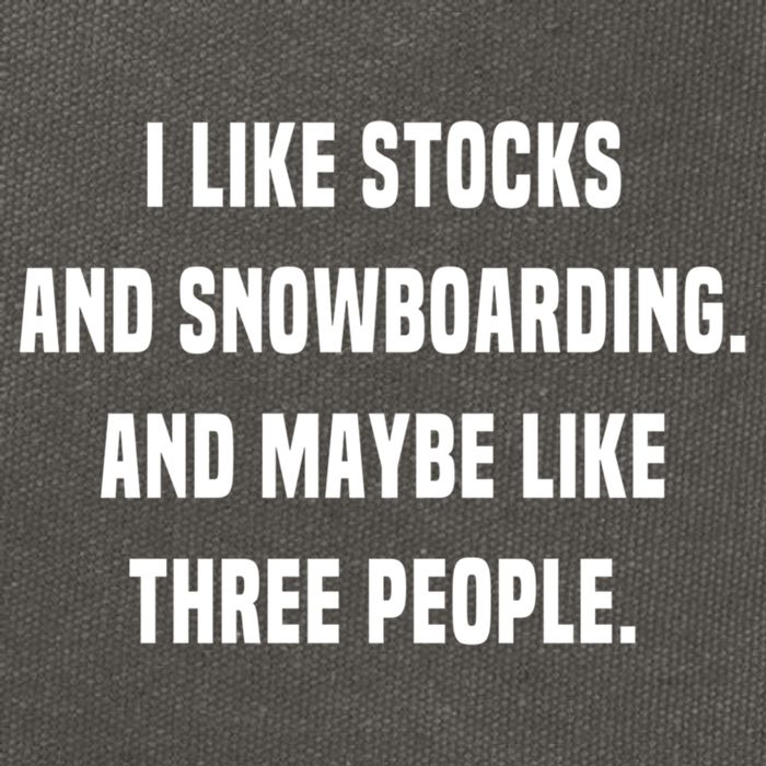 I Like Stocks And Snowboarding Funny Day Trader Stock Market Gift Cotton Canvas Backpack