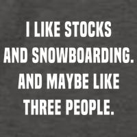 I Like Stocks And Snowboarding Funny Day Trader Stock Market Gift Vector Backpack
