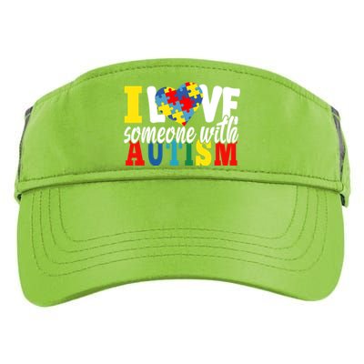 I Love Someone With Autism Autistic Awareness Month Warriors Great Gift Adult Drive Performance Visor