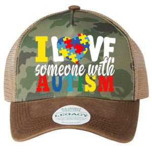 I Love Someone With Autism Autistic Awareness Month Warriors Great Gift Legacy Tie Dye Trucker Hat