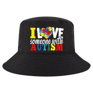 I Love Someone With Autism Autistic Awareness Month Warriors Great Gift Cool Comfort Performance Bucket Hat