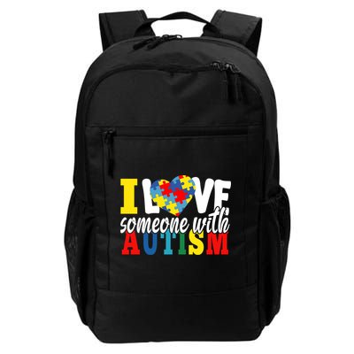 I Love Someone With Autism Autistic Awareness Month Warriors Great Gift Backpack