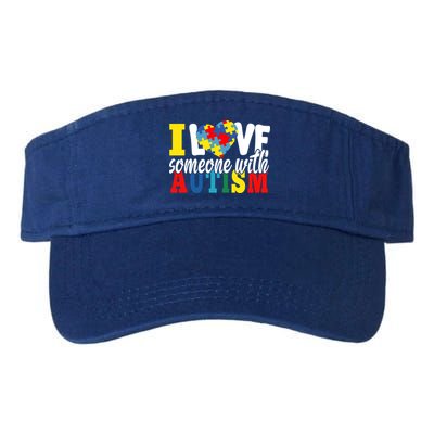 I Love Someone With Autism Autistic Awareness Month Warriors Great Gift Visor