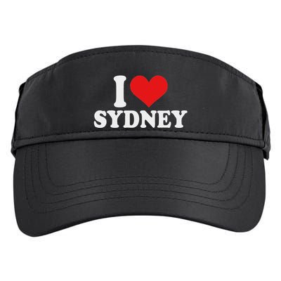 I Love Sydney I Heart Sydney Australia Adult Drive Performance Visor