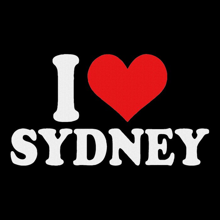 I Love Sydney I Heart Sydney Australia Flat Bill Trucker Hat