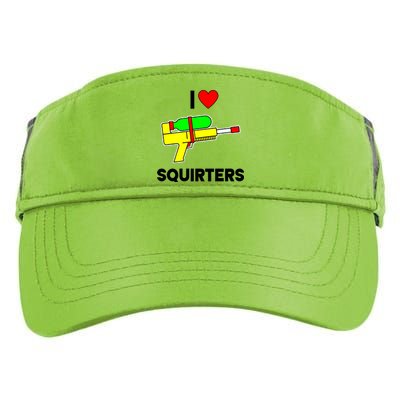 I Love Squirters Funny Adult Drive Performance Visor