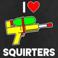 I Love Squirters Funny 7 Panel Mesh Trucker Snapback Hat
