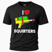 I Love Squirters Funny Cooling Performance Crew T-Shirt