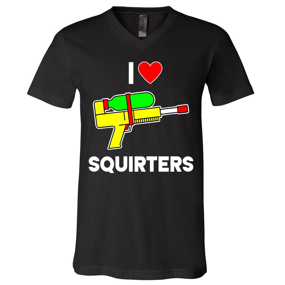 I Love Squirters Funny V-Neck T-Shirt