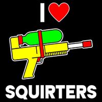 I Love Squirters Funny Zip Tote Bag