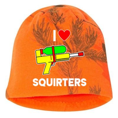 I Love Squirters Funny Kati - Camo Knit Beanie