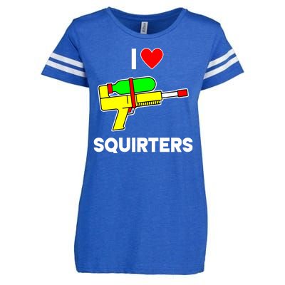 I Love Squirters Funny Enza Ladies Jersey Football T-Shirt