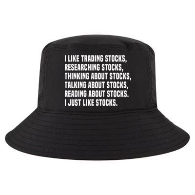 I Like Stocks Funny Day Trader Stock Market Gift Cool Comfort Performance Bucket Hat
