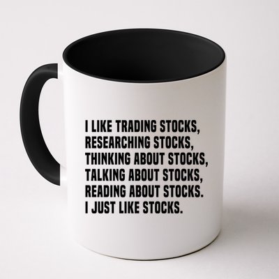 I Like Stocks Funny Day Trader Stock Market Gift Mug