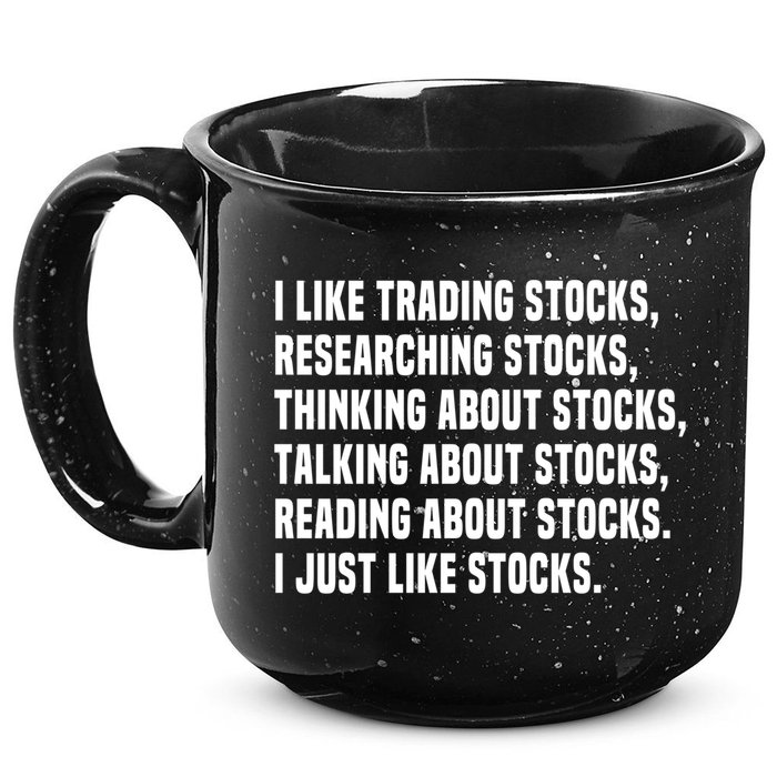 I Like Stocks Funny Day Trader Stock Market Gift 15oz Campfire Ceramic Mug