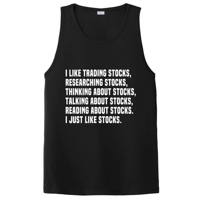 I Like Stocks Funny Day Trader Stock Market Gift PosiCharge Competitor Tank