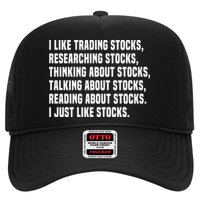 I Like Stocks Funny Day Trader Stock Market Gift Hat