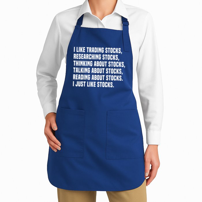 I Like Stocks Funny Day Trader Stock Market Gift Apron