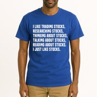 I Like Stocks Funny Day Trader Stock Market Gift Tall T-Shirt