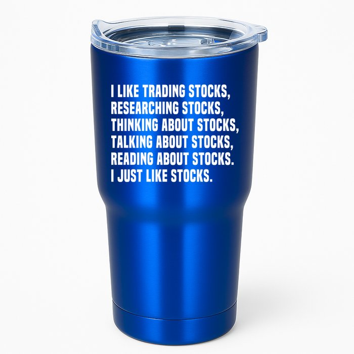 I Like Stocks Funny Day Trader Stock Market Gift Tumbler