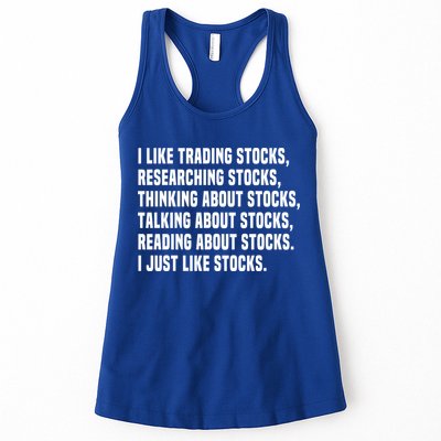 I Like Stocks Funny Day Trader Stock Market Gift Womens Tank Top